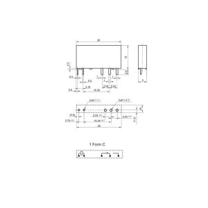 Hongfa Relais HF41F 12 ZST – 1 Wechsler, 6A, 250V...