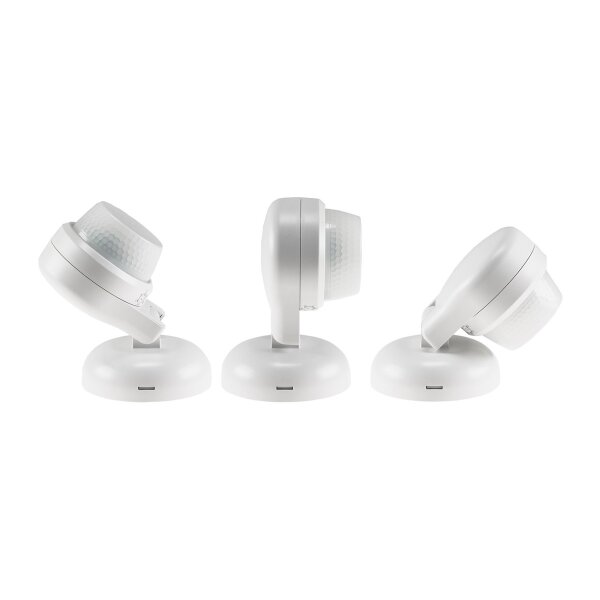 Aufputz-Bewegungsmelder 360° IP65 12m Detektion, Wand & Decke, weiß