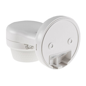 Aufputz-Bewegungsmelder 360° IP65 12m Detektion, Wand & Decke, weiß