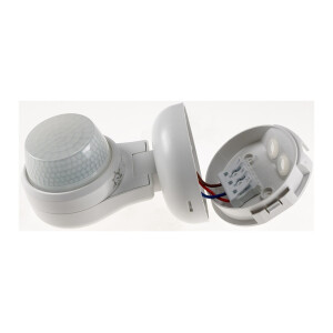 Aufputz-Bewegungsmelder 360° IP65 12m Detektion, Wand & Decke, weiß