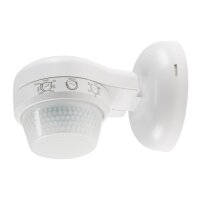 Aufputz-Bewegungsmelder 360° IP65 12m Detektion, Wand & Decke, weiß