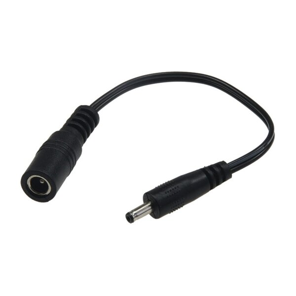 Adapterkabel 3,5mm Hohlstecker auf 5,5x2,1mm Buchse – 10cm für 12V/24V Geräte