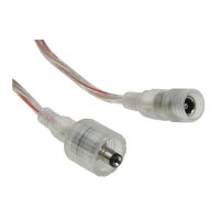 Anschlusskabel für LED-Stripes IP44 5,5mm Koax, 1,5m, Koax-Stecker/Kupplung