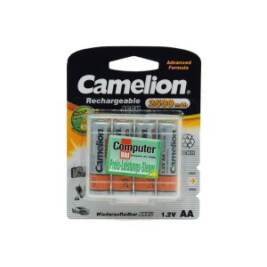Mignon-Akkus CAMELION Ni-MH, 2500mA Typ AA, 1,2V, 4er-Pack