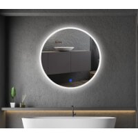 LED Spiegel "Espelho R50" Ø50cm 230V, 19W, 1400lm, 4000K, Touchschalter