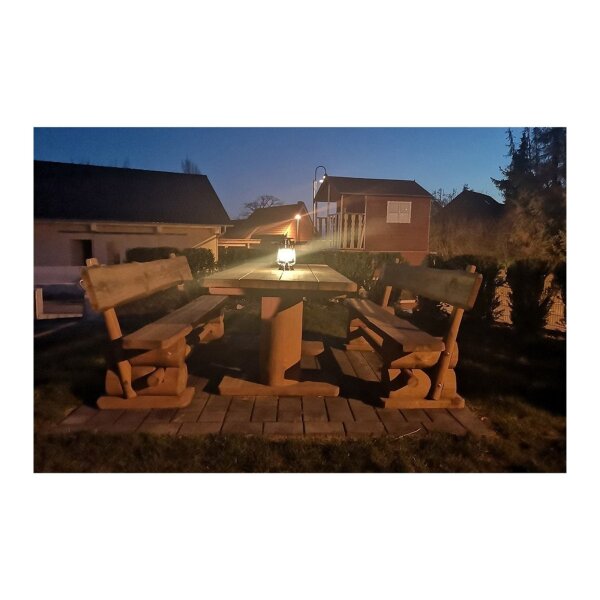 LED Camping Laterne "CT-CL Copper" ØxH 12x23,5cm, 4x AA, warmweiß, dimmbar