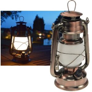 LED Camping Laterne "CT-CL Copper" ØxH 12x23,5cm, 4x AA, warmweiß, dimmbar