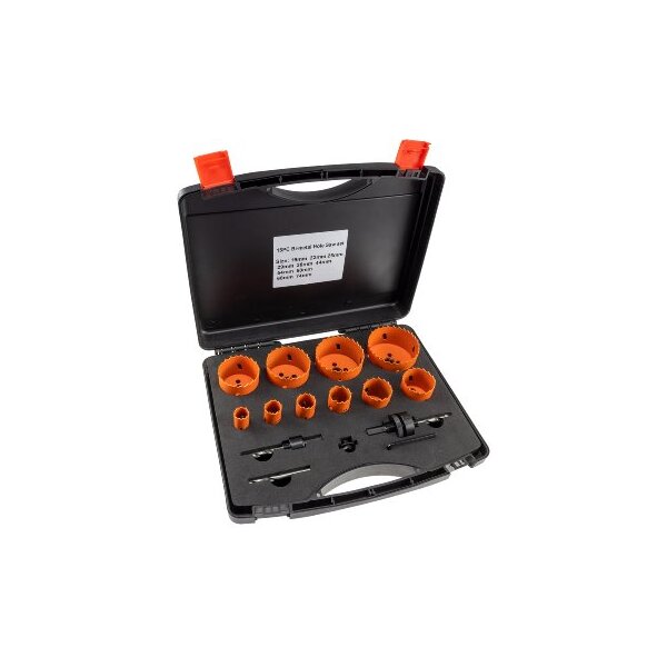 Lochsägen Set "Profi" 15-teilig 19-74mm, inkl. Transportkoffer
