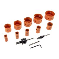 Lochsägen Set "Profi" 15-teilig 19-74mm, inkl. Transportkoffer