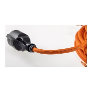 Verlängerungskabel 25m, IP44, Orange H07RN-F 3G1,5 , Stecker / Kupplung