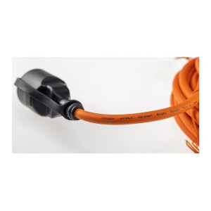 Verlängerungskabel 5m, IP44, Orange H07RN-F 3G1,5 , Stecker / Kupplung