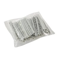 Schrumpfschlauch-Sortiment, 100-teilig in Sortimentstüte, weiß