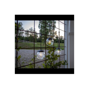 Solarleuchte Globe Ø10?cm – Warmweißes Licht mit Dämmerungssensor | Outdoor