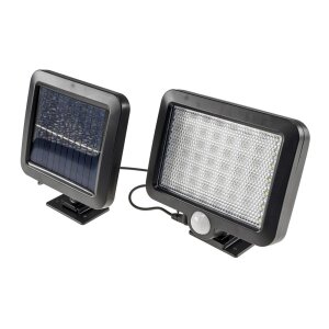 LED Solar Wandleuchte mit Bewegungsmelder & externem Solarpanel – 300 lm, 6000 K, IP44