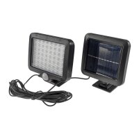 LED Solar Wandleuchte mit Bewegungsmelder & externem Solarpanel – 300 lm, 6000 K, IP44