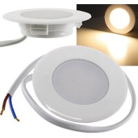 LED Einbauleuchte Treppenlicht 2Watt 160Lumen für 60mm Schalterdosen 230V Stufenbeleuchtung Warmweiß