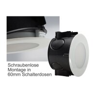LED Einbauleuchte Treppenlicht 2Watt 160Lumen für 60mm Schalterdosen 230V Stufenbeleuchtung Warmweiß