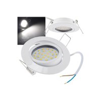 Flat-26 LED-Einbauleuchte 390 lm 4000 K | Kippbar 26 mm