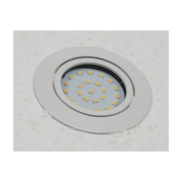 LED-Einbauleuchte "Flat-26" warmweiß 80x26mm, 3W, 370lm, weißes Gehäuse