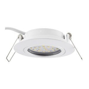 LED-Einbauleuchte "Flat-26" warmweiß 80x26mm, 3W, 370lm, weißes Gehäuse