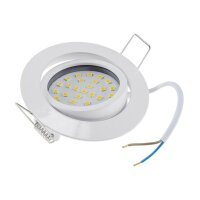 LED-Einbauleuchte "Flat-26" warmweiß 80x26mm, 3W, 370lm, weißes Gehäuse
