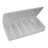 Schrumpfschlauch-Sortiment, 100-teilig in praktischer Box, transparent