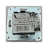 MILOS Blind-Abdeckung – anthrazit, für Unterputz-Anschluss, inkl. Metallplatte, passend für Mehrfach-Rahmen