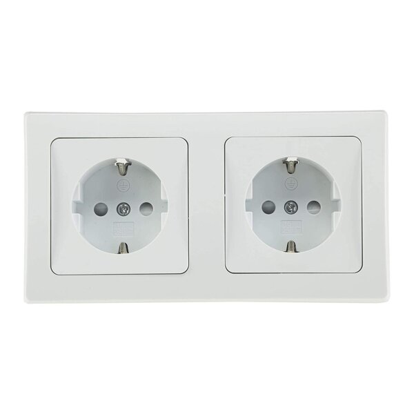 Delphi Steckdosen Schalter Set 20 Teile I Steckdosen Schalter Rahmen Unterputz Einbau I Weiß