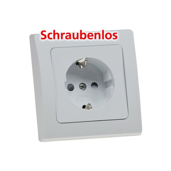 Delphi Steckdosen Schalter Set 20 Teile I Steckdosen Schalter Rahmen Unterputz Einbau I Weiß