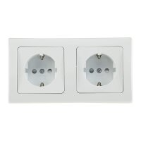 Delphi Steckdosen Schalter Set 20 Teile I Steckdosen Schalter Rahmen Unterputz Einbau I Weiß