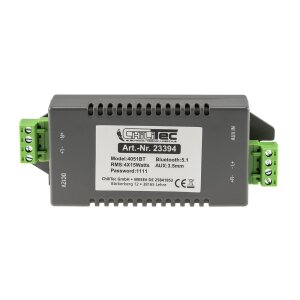 Bluetooth Receiver m. 4-Kanal Verstärker 4/8Ohm,...