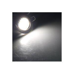 LED-Einbauleuchte "Flat-26" neutralweiß 80x26mm, 3W, 390lm, Edelstahl gebürstet