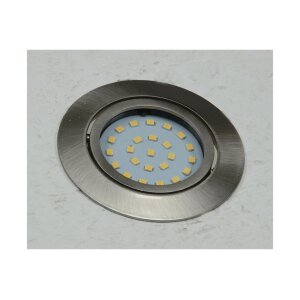 LED-Einbauleuchte "Flat-26" neutralweiß 80x26mm, 3W, 390lm, Edelstahl gebürstet