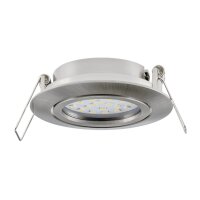 LED-Einbauleuchte "Flat-26" neutralweiß 80x26mm, 3W, 390lm, Edelstahl gebürstet