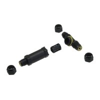 ChiliTec Kabelverbinder T-Adapter wasserdicht Kabelmuffe IP68 Verbinder für Aussenbereich für z.B. Erdkabel Pool Gartenleuchen Pumpe für Kabel Ø 8-11mm