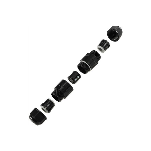 Kabelverbinder wasserdicht IP68 Verbindungsbox für Kabel I Adapter für 5-12mm Ø für Pool Gartenleuchte Pumpe 10 Stück