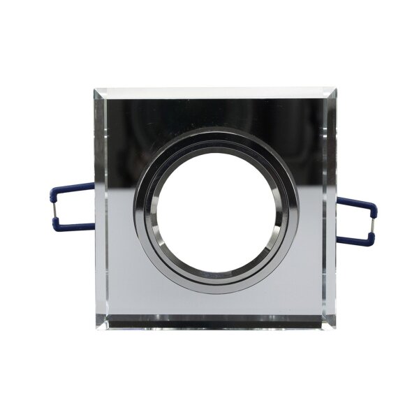 Decken-Einbaustrahler Crystal Q90 – 90×90 mm, Spiegelglas, MR16/GX5.3, optional GU10