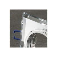 Decken-Einbaustrahler Crystal Q90 – 90×90 mm, Spiegelglas, MR16/GX5.3, optional GU10