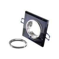 Einbaustrahler Ø?50?mm – Alu/Glas, verspiegeltes Design, für GU10 & MR16