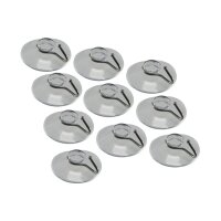 Saugnapf "Easy 42" mit Metallhaken 10er Pack, transparent, Ø 42mm