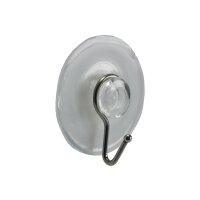 Saugnapf "Easy 42" mit Metallhaken 10er Pack, transparent, Ø 42mm