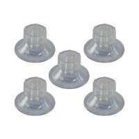 Saugnapf "Fix 47" mit Schraube, rostfrei 5er Pack, Kunststoff,transparent, Ø47mm