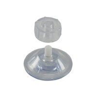Saugnapf "Fix 47" mit Schraube, rostfrei 5er Pack, Kunststoff,transparent, Ø47mm