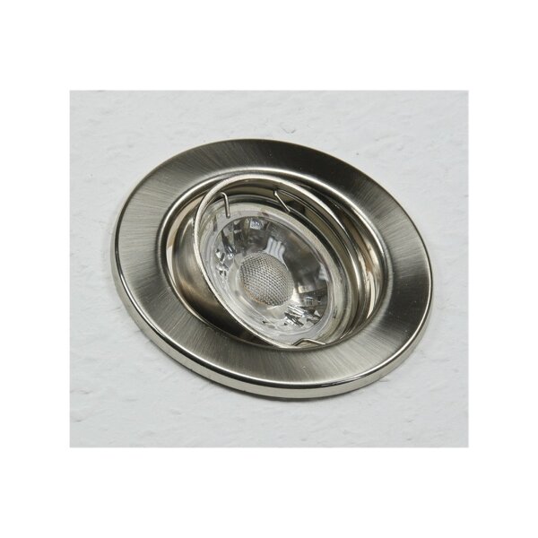 Einbaustrahler SR90 chrom-matt | schwenkbar Ø88mm | MR16/GU10