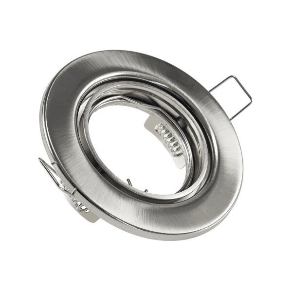 Einbaustrahler SR90 chrom-matt | schwenkbar Ø88mm | MR16/GU10