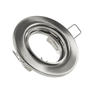 Einbaustrahler SR90 chrom-matt | schwenkbar Ø88mm | MR16/GU10