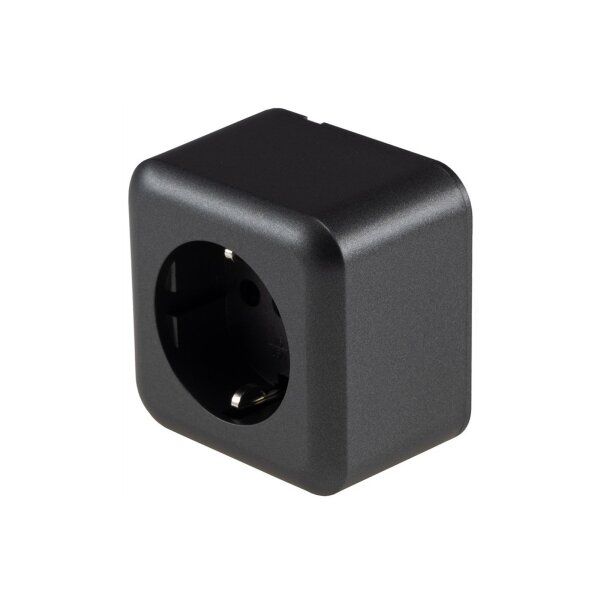FASKO Schutzkontakt-Steckdose in Anthrazit