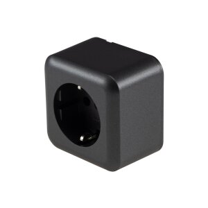 FASKO Schutzkontakt-Steckdose in Anthrazit