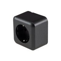 FASKO Schutzkontakt-Steckdose in Anthrazit