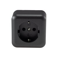 FASKO Schutzkontakt-Steckdose in Anthrazit